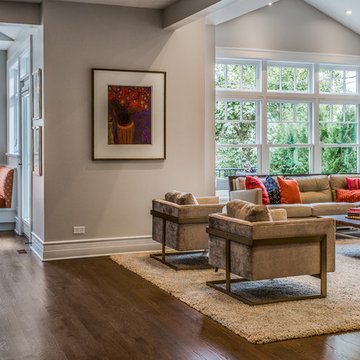 Chicago Lakewood Balmoral 1893 Farmhouse expands into contemporary living