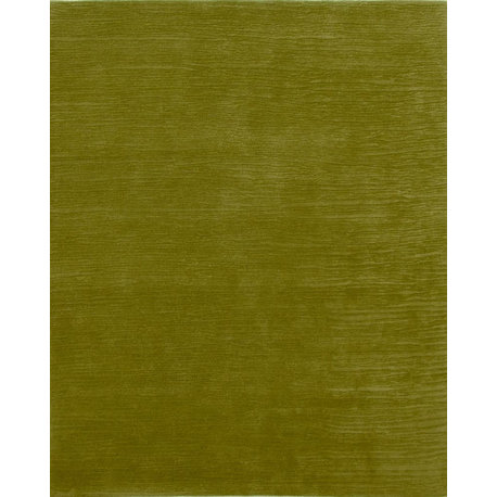 Solid Fiddlehead Shore Wool Rug, 5'x8'