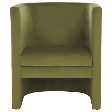 Safavieh Eydis Accent Chair, Olive Green