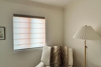 Oakville Roman Shade and Roller Shades and Drapery