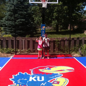 Jayhawks Fan Basketball Court