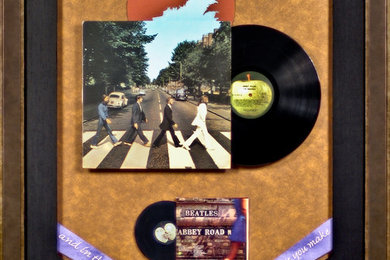 Framed Beatles album art