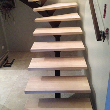 ESCALIER METALLIQUE LIMON CENTRAL