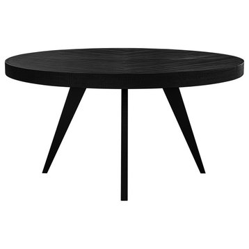 Parq 60in Round Dining Table Black