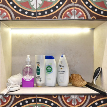 Bold Mediterranean-Inspired Guest Bathroom & Shower Room | Alfa Tiles UK