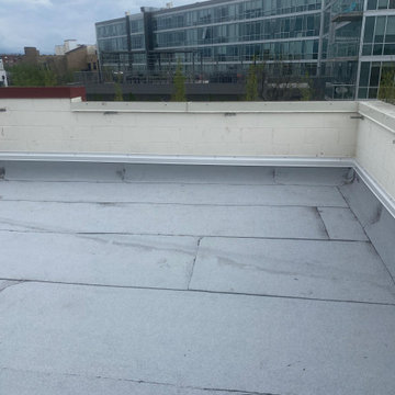 Replacement Flat roof with new decking Bucktown Chicago