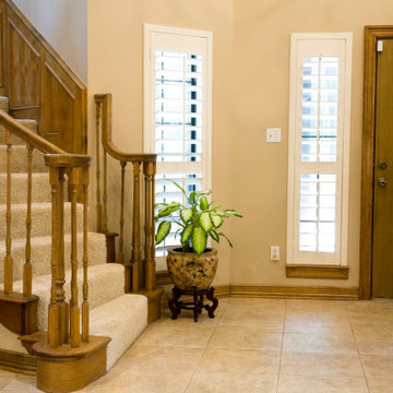 Custom Red Oak Curved Staircase