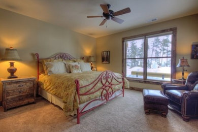 Inspiration for a rustic bedroom remodel in Other