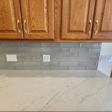 Kitchen Remodel With New Countertops and Backsplash