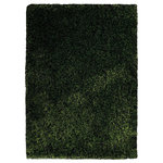 Get My Rugs LLC - Hand Tufted Shag Polyester 10'x14' Area Rug Solid Green K00108 - Tremendousness is redefined by this hand tufted polyester rug which spread the prosperity in your home in the shade of green color. The solid pattern of this shag rug elaborates its beauty very well and fuels it with a much bolder look. Needless to say, the perfect size of this rug makes the cleaning and maintenance affair much easier.