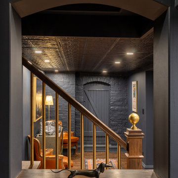 Moody Basement Blues: Remodel Transforms 1887 Cellar to Stunning Living Space