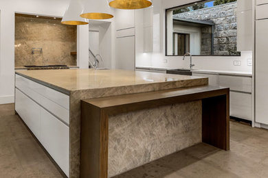 Example of a trendy kitchen design in Austin