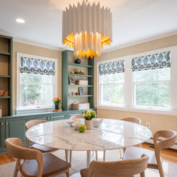 Textural Chic Dining Room in Guilford