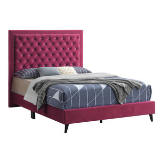 Storage Platform Bed Glory Furniture Color: Cherry, Size: Twin