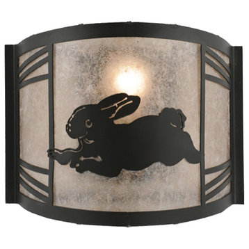 12W Rabbit on the Loose Left Wall Sconce