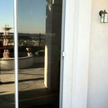 Sliding patio screen doors
