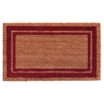 Calloway Mills Burgundy Border Doormat, 24"x36"