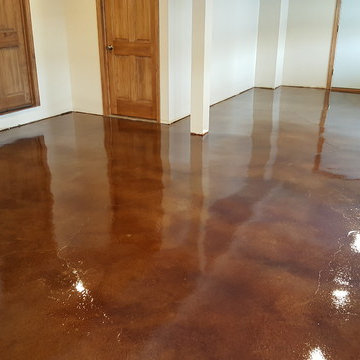 Acid stain Concrete floor