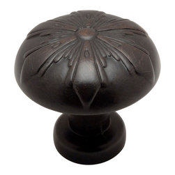 Cosmas - Cosmas 7682ORB Oil Rubbed Bronze Cabinet Knob, 1-3/16" Diameter, Set of 5 - Cabinet And Drawer Knobs
