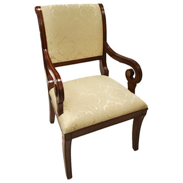 Infinity Cotton Armchair with Gold Fabric