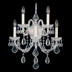 Beautiful Schonbek Olde World 5 Light Sconce - Lighting