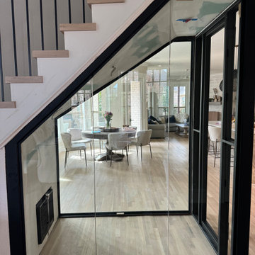 Modern Glass Wine Room