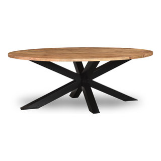 Vista Oval Dining Table - Industrial - Dining Tables - by Taran Design |  Houzz