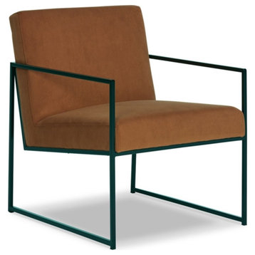 Ashley Furniture Aniak Metal Accent Chair in Orange & Black Finish