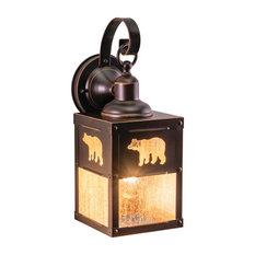 Yosemite 1 Light Outdoor Wall Lantern, 5-in. W X 13-in. H X 6-in. D, Bear