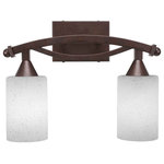 Toltec Lighting - Bow 2-Light Bath Bar, 4" White Muslin Glass, Bronze - * The beauty of our entire product line is the opportunity to create a look all of your own, as we now offer over 40 glass shade choices, with most being available as an option on every lighting family. So, as you can see, your variations are limitless. It really doesn't matter if your project requires Traditional, Transitional, or Contemporary styling, as our fixtures will fit most any decor.