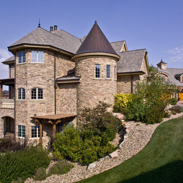Exterior of French Country New Home