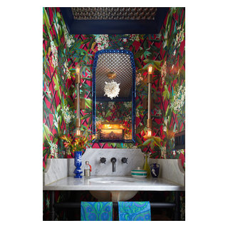 Wild Garden Powder Room - Eclectic - Powder Room - New York - by Jules ...