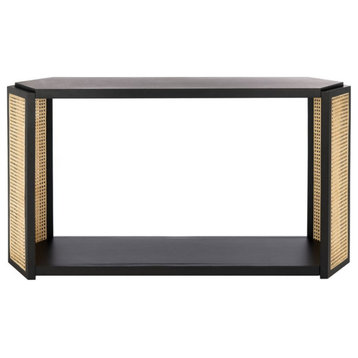 Kelby Rattan Console Table