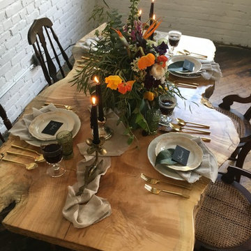 WOODLYNNS EDGE " Live edge slab table and woodwork "