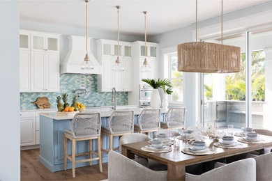 Example of a beach style kitchen design in Tampa