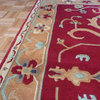 Hand-Knotted Red/Gold Peshawar Oriental Rug, 5'6x7'10