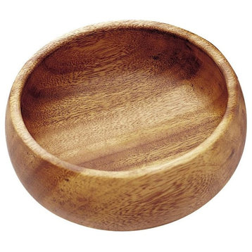 Acacia Wood Calabash Dipping and Nut Bowl, 4"x1.5"