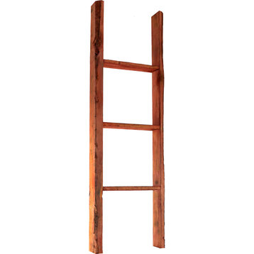 15"W x 48"H x 3 1/2"D Vintage Farmhouse 3 Rung Ladder, Barnwood Decor Collection
