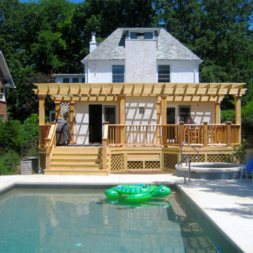 Pool Deck with Pergola - Archadeck of Chicagoland