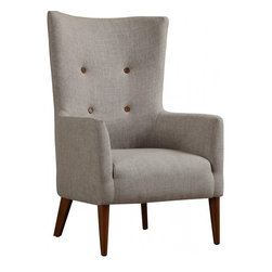 Aspen Chair in Beige Linen - Armchairs And Accent Chairs