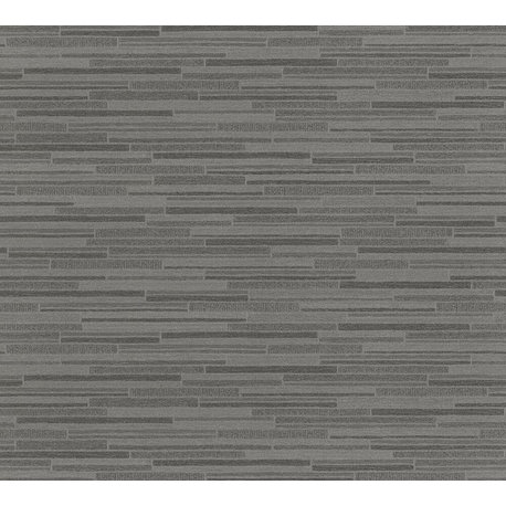 Best of Wood'n Stone, Modern Wood Stone Brick Gray Wallpaper Roll