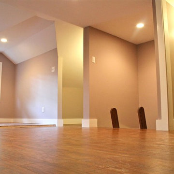 Attic space converted to Loft with custom-build ladder