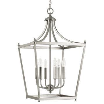 Capital Lighting The Stanton Collection 6 Light Foyer, Brushed Nickel