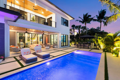 Example of a pool design in Miami
