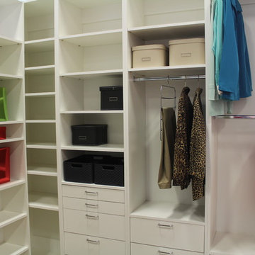 Multi-purpose white closet