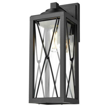 County Fair Wall Sconce - Black, Ivory, Glass, Large