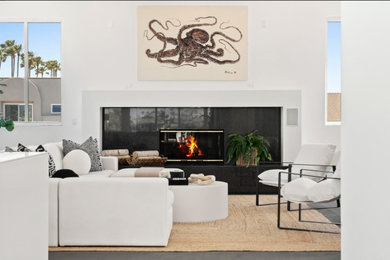 Example of a living room design in San Diego