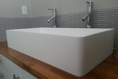 Inspiration for a contemporary bathroom remodel in Other