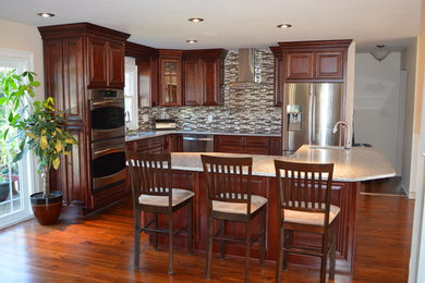 Wood Cabinets and granite countertop