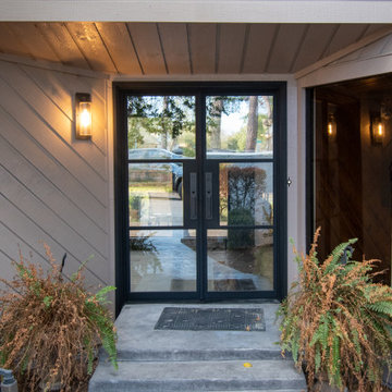 Contemporary Entry Makeover: Iron Door Installation in Tomball & Cypress